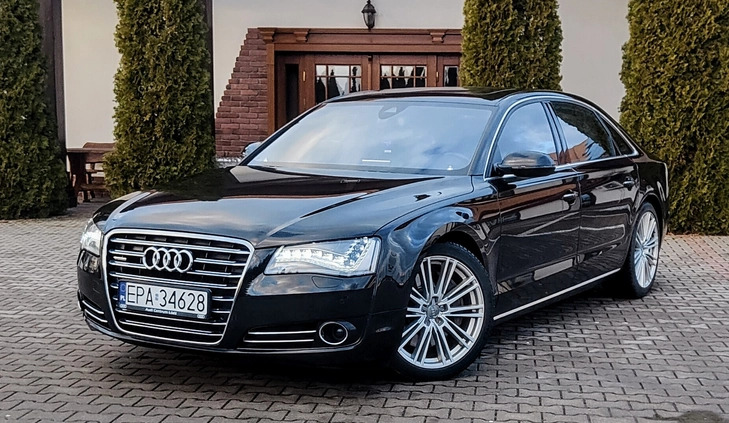 Audi A8 cena 110000 przebieg: 213000, rok produkcji 2013 z Woźniki małe 529